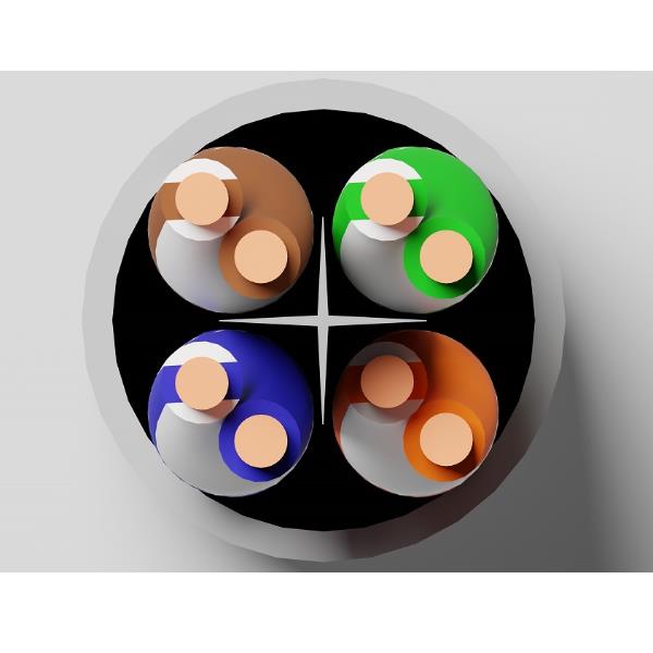 Matassa Schermata Lszh Cat.6 305Mt - immagine 2