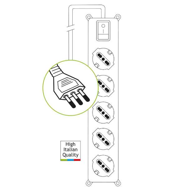 Multipresa 5 Uscite Filtatra - immagine 3
