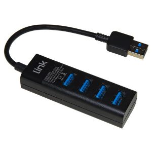Hub 4 Porte USB 3.0 Con Cavo Cm 15