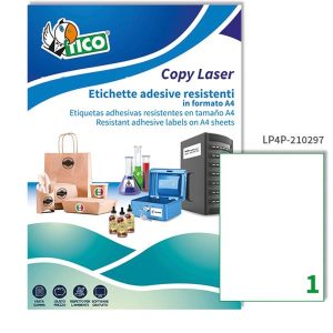 Etichet Poliest.bianco 210X297-70Ff
