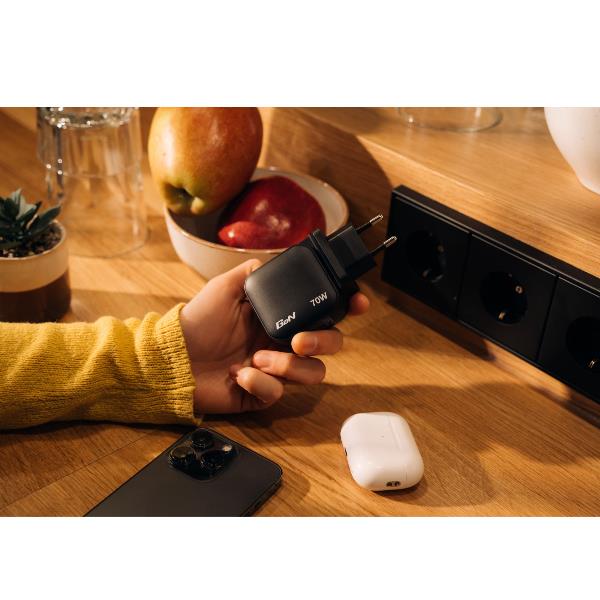 Gan Charger 3 Port 70W Mini - immagine 7