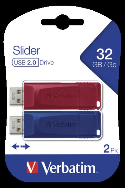 Memory USB 2.0 32Gb Slider 2 Pack - immagine 2