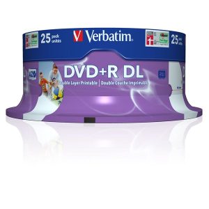 Spindle 25 Dvd+R D.layer 8.5Gb 8X