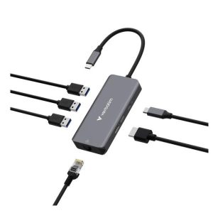 USB C Multiport Hub 6 Porte Rj45
