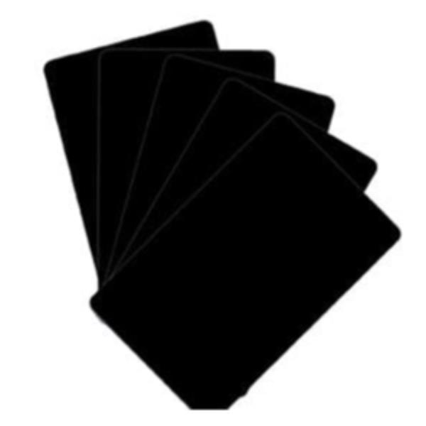 Card,Food Safe Pvc,30 Mil/Nero